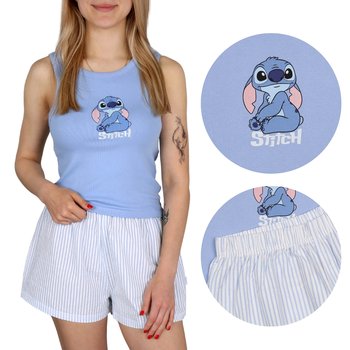 Stitch Disney Niebieska piżama damska na ramiączka, letnia, bawełniana piżama XS - Disney