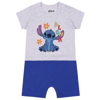 STITCH Disney Rampers niemowlęcy szaro- niebieski, bawełniany 3 m 62 cm - Disney