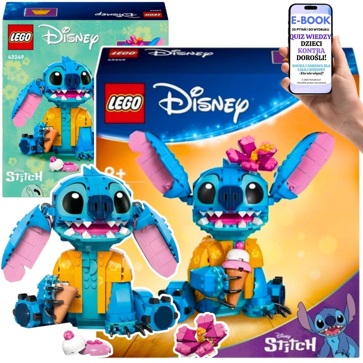 STITCH LEGO KLOCKI PREZENT -43249 POSTAĆ STITCHA LEGO DISNEY PREZENT DLA CÓRKI SYNA DZIEWCZYNKI CHŁOPCA + EBOOK-2