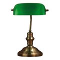 Stojąca LAMPA stołowa BANKERS 105931 Markslojd metalowa LAMPKA gabinetowa bankierska patyna zielona - Markslojd
