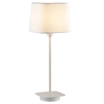 Stojąca LAMPKA biurkowa MITO MA04581T-001-01 Italux abażurowa LAMPA stołowa biała - ITALUX