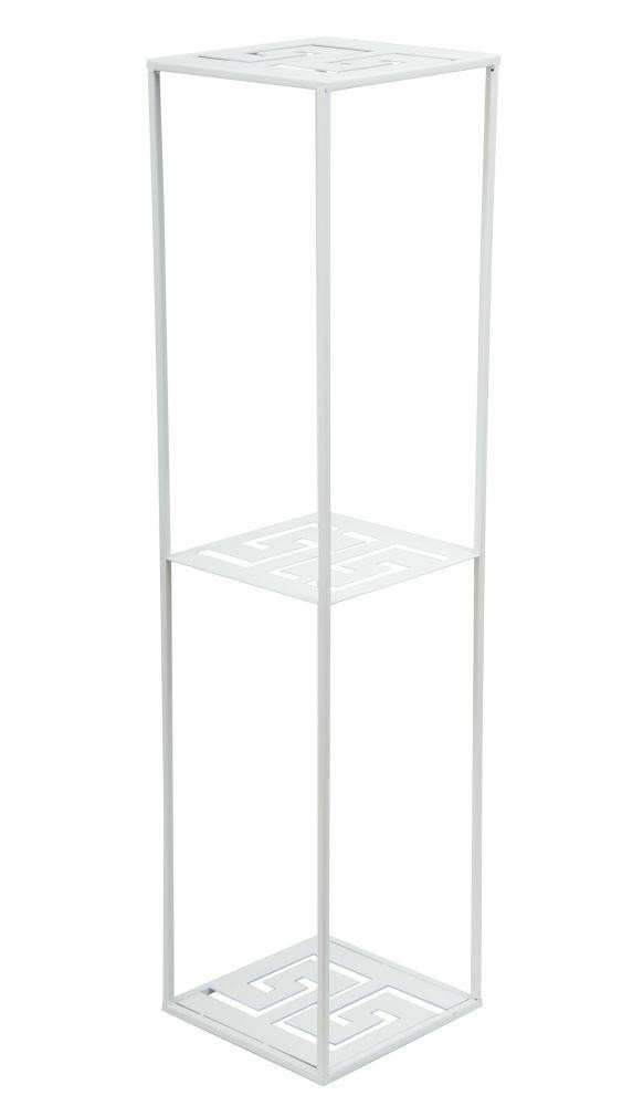 Stojący kwietnik QUBUSS, biały, 24x100x24 cm