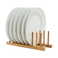 Stojak Bambusowy Na Talerze Pokrywki Organizer EH Excellent Houseware