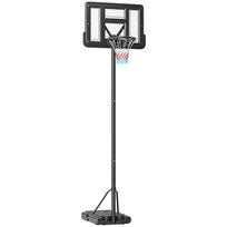 Stojak do koszykówki SPORTNOW z kółkami, tablica 110x75 cm, mobilny kosz do koszykówki ze stojakiem, regulowana wysokość kosza od 230 do 305 cm, system do koszykówki dla dorosłych Inna marka