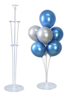 Stojak na balony przezroczysty 70cm 1 szt. Idealny do dekoracji Urodzinowych - Inna marka