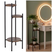 Stojak na kwiaty 81 cm kwietnik metalowy z 3 półkami loft wielopoziomowy do salonu Inna marka