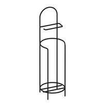 Stojak na papier toaletowy AD73, czarny strukturalny