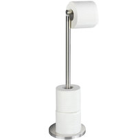 Stojak na papier toaletowy, WENKO srebrny, 55x17x21 cm
