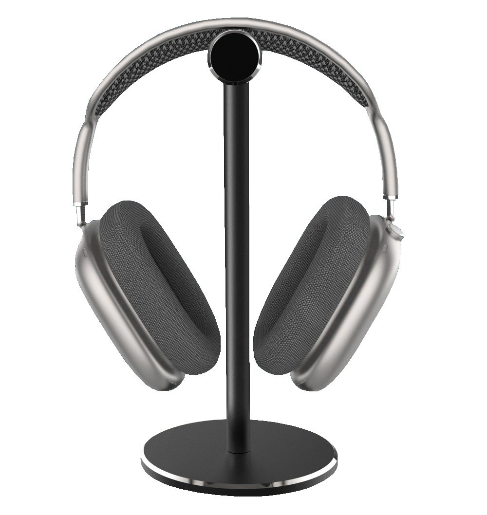 Zdjęcia - Akcesoria do urządzeń przenośnych Stojak na słuchawki czarny aluminiowy na biurko