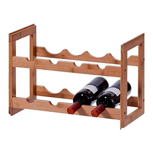 Stojak na wino ZELLER, 8 butelek, 32x22x47 cm