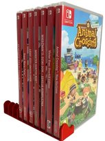 STOJAK PODSTAWKA NA GRY UCHWYT NÓŻKA NINTENDO SWITCH 10 MIEJSC CZERWONY Inny producent