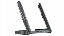 Stojak regulowany RACK 19" 12U, Czarny Statyw rama Rack Stalflex Stalflex