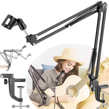 STOJAK STATYW MIKROFONOWY BIURKOWY WIESZAK WYSIĘGNIK RAMIĘ DO MIKROFONU - Inny producent