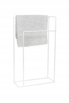 Stojak wieszak łazienkowy na ręczniki loft biały