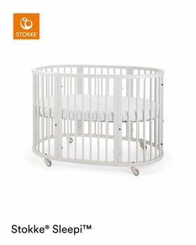 Stokke, Sleepi - owalne łóżeczko z materacem WHITE - Stokke