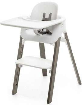 Stokke Steps - innowacyjne krzesełko do karmienia zestaw | Hazy Gray - Stokke