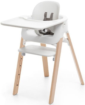 Stokke Steps - innowacyjne krzesełko do karmienia zestaw | Natural White - Stokke