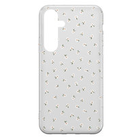 Stokrotki mini białe  - Galaxy S25 Etui przeźroczyste z nadrukiem [TIF 05T]