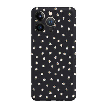 Stokrotki mini białe  - iPhone 13 Pro Etui matowe czarne [TIF 19E] - Inny producent