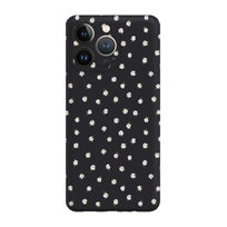 Stokrotki Mini Białe  - Iphone 15 Pro Max Etui Matowe Czarne [Tif 19E]