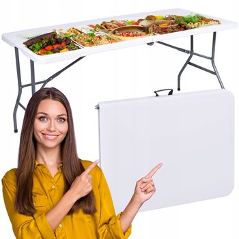 Stół Cateringowy Ogrodowy Turystyczny Bankietowy Ehokery Rico Składany W Walizkę - 152 Cm - eHokery