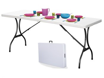 Stół Cateringowy - składany MODERNHOME, biały, 240x70x74 cm - Modernhome