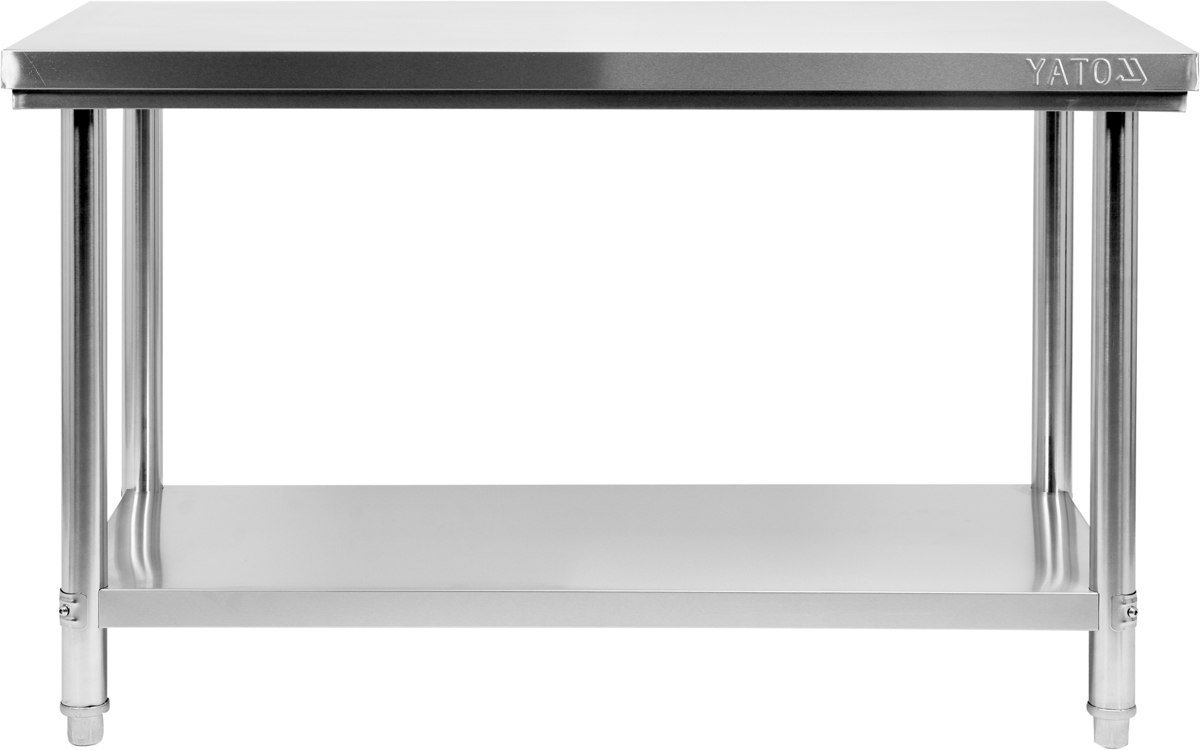 Stół centralny skręcany z półką 150x60x85 cm | YATO