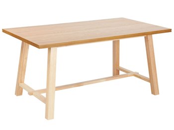 Stół do jadalni 160 x 90 cm jasne drewno BARNES - Beliani