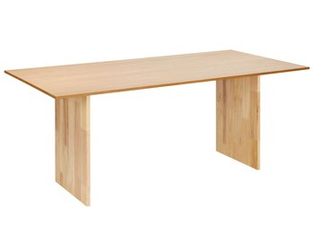 Stół do jadalni 180 x 90 cm jasne drewno MOORA - Beliani