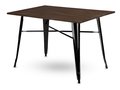 Stół do jadalni HOME SELECT Grenelle, brązowo-czarny, 120x80x77 cm - HOME SELECT