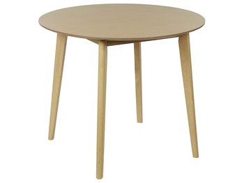 Stół do jadalni okrągły ⌀ 90 cm jasne drewno SANDY - Beliani