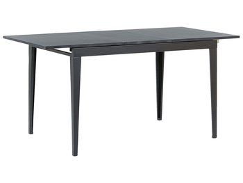 Stół do jadalni rozkładany 120/160 x 80 cm czarny NORLEY - Beliani