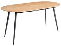 Stół do jadalni rozkładany CLAVET  Jasnobrązowy 120/160 cm 80 cm