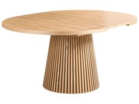 Stół Do Jadalni Rozkładany Moore Jesion Jasny 120 Cm 120/160 Cm
