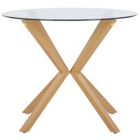 Stół do jadalni szklany okrągły ⌀ 90 cm ALTURA