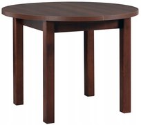 Stół drewniany do jadalni rozkładany Clinver 100-180x100 cm orzech