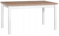 Stół drewniany do jadalni rozkładany Moized 140-180x80cm biały/dąb grandson