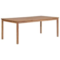 Stół drewniany tekowy 200x100x77 cm, naturalny kol / AAALOE