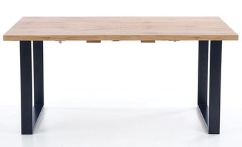 Stół ELIOR Lucy, beżowo-czarny, 74x90x135 cm - Elior