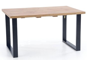Stół ELIOR Lucy , brązowo-czarny, 74x90x160 cm - Elior