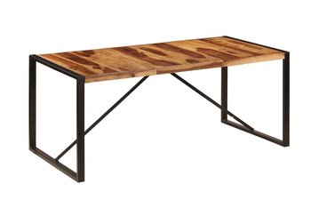 Stół ELIOR Veriz, brązowo-czarny, 180x90x75 cm - Elior