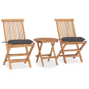 Stół i krzesła ogrodowe z drewna tekowego  / AAALOE - Zakito Home