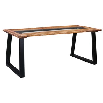 Stół industrialny z litego drewna akacjowego 180x9 - Zakito Europe