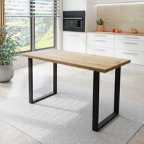 Stół kuchenny loftowy 140x80 Dąb Artisan