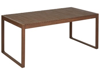 Stół ogrodowy 180 x 90 cm Drewno Ciemne drewno SASSARI - Beliani
