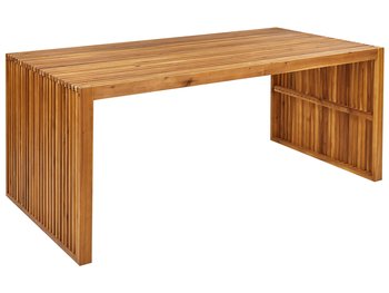 Stół ogrodowy akacjowy 180 x 90 cm jasne drewno SULZANO - Beliani