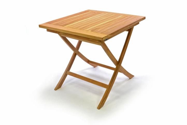 Фото - Обідній стіл Stół ogrodowy DIVERO z drewna tekowego 80 x 80 cm
