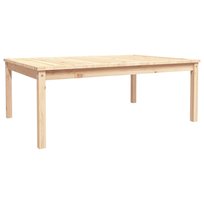 Stół ogrodowy drewniany, 121x82,5x45 cm, sosna / AAALOE