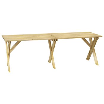 Stół ogrodowy drewniany 220x73x70 cm zielony - Zakito Europe
