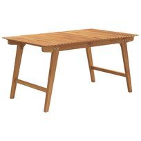 Stół ogrodowy drewniany akacjowy, 150x90x75 cm / AAALOE